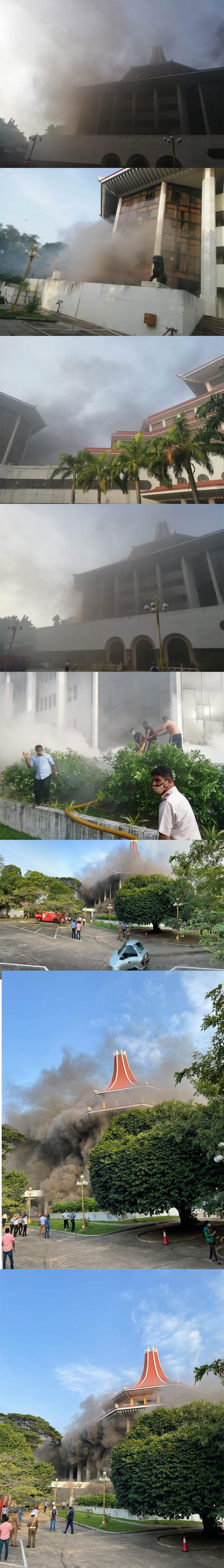 A fire breaks out at the Supreme Court complex